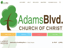 Tablet Screenshot of adamsblvd.org